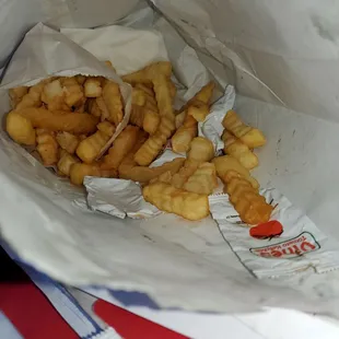 In bag fries