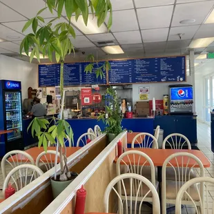 Interior of the business