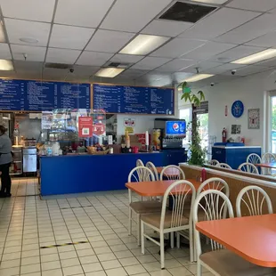 Interior of the business