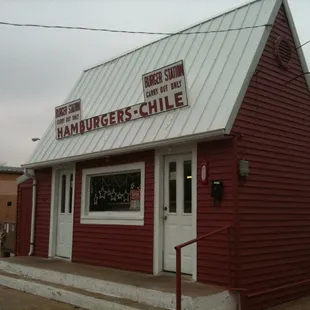 the front of the restaurant