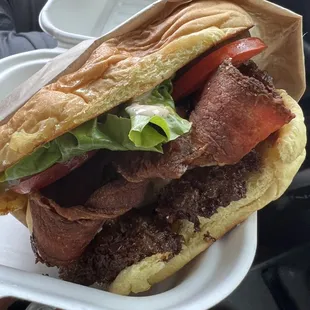 Burger Stevens - smash with bacon