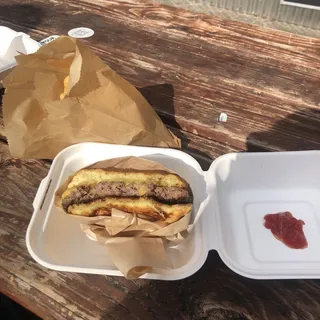 Kids Size Burger and Fries