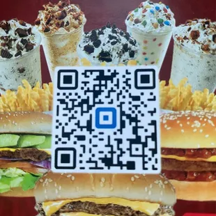 Scan to grab grub, full on menu