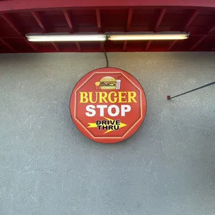 Drive thru sign