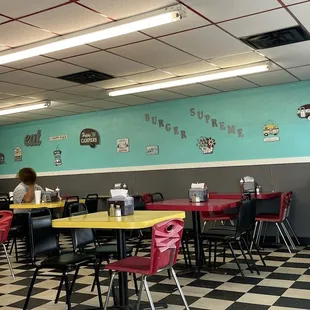 Dining area is available inside