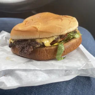 Right from the griddle piping hot.