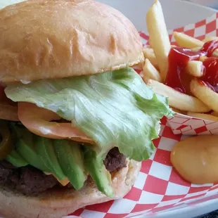 Avocado burger!