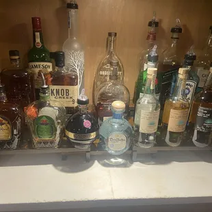 Nice selection of liquor