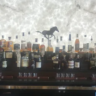 Bar with lots of BOURBON