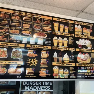 Indoor menu.