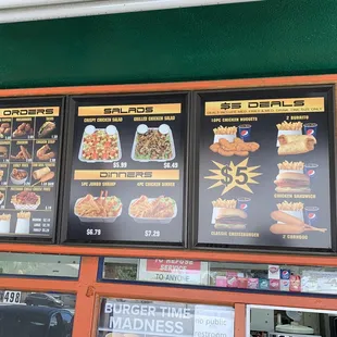 Salads and $5 Deals