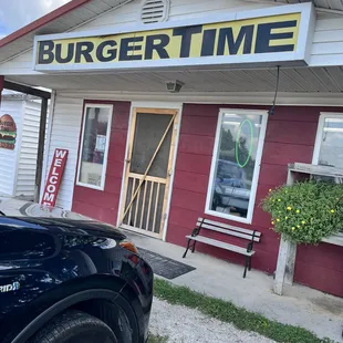 Burger Time building, small but what a great place!