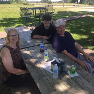 outside, sushi and sashimi