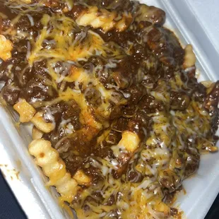 Chili cheese fries for 6 bucks