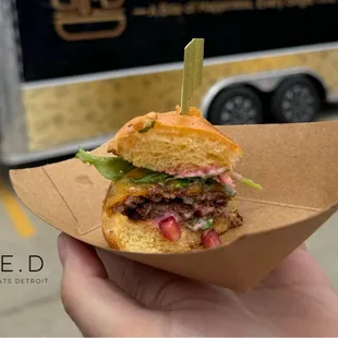 Pomegranate Burger Sample (Burger Battle Detroit 2024)