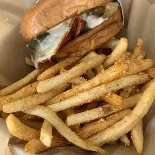 Senior-Spicey w/ reggae fries
