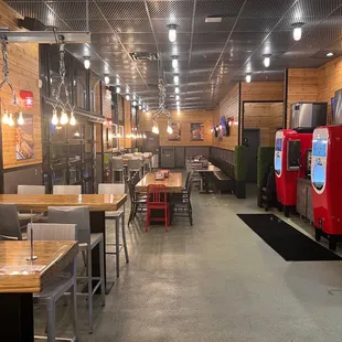 The seating area
