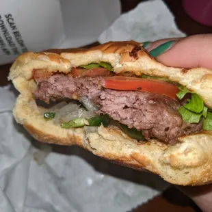 Burger Burger, 86 sauce, add onion and jalapenos