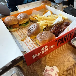 Family Box missing a couple because we dug in quick!