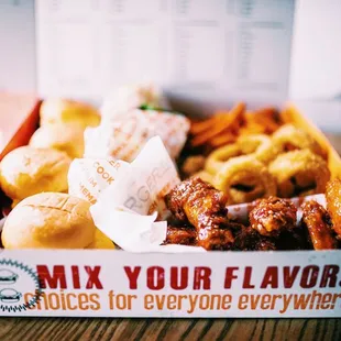 a box of food on a table