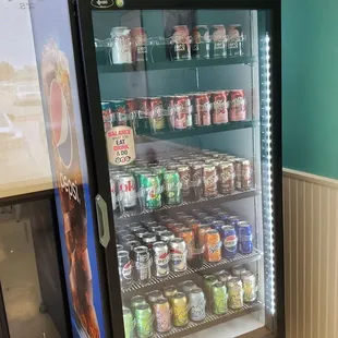 a vending machine in a store