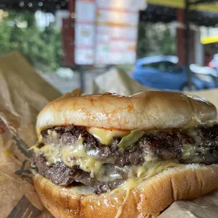 Double cheeseburger