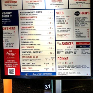 Menu as of 11/06/23 Prices have definitely gone up