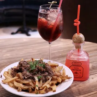 Fries and drinks