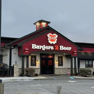 the front of the restaurant