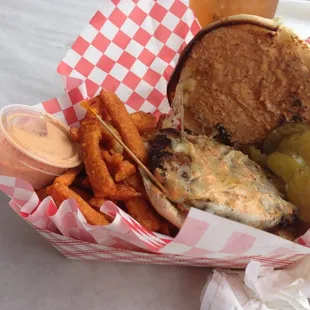 Southwest Pork Burger.  Yummmm!