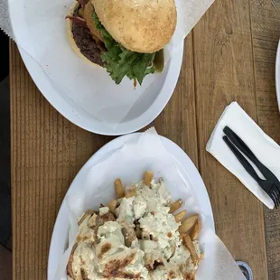 BnB Burger w/ Gladiator fries.