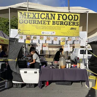 a mexican food stand