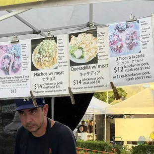 a man preparing food
