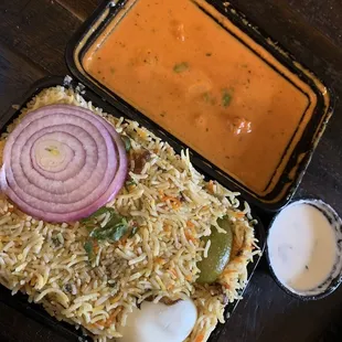 Butter Chicken and  Kids chicken Biryani