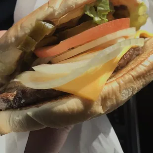 Burgers are YUM! This is the jalapeño burger :)&apos;