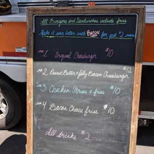 Menu @ CA Rendezvous event