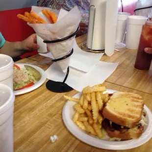 people eating at a restaurant
