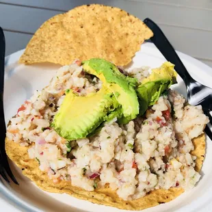 Ceviche Tostada