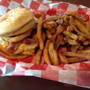 Here we have the Western Burger combo. The fries are AMAZING!