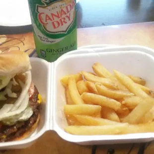 This place is open!!  Mon- Sat. Fresh homemade burgers