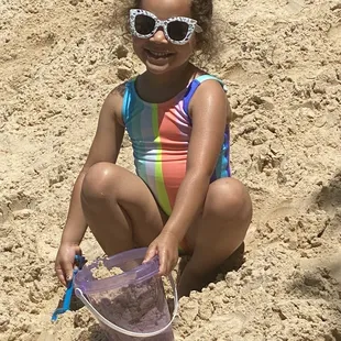 Playing in the sand