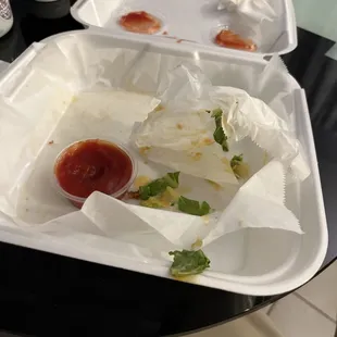 Hamburger with side of onion rings