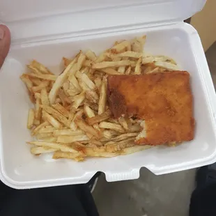 The fish was dry and taste like