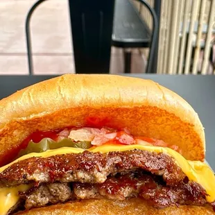 Double cheeseburger