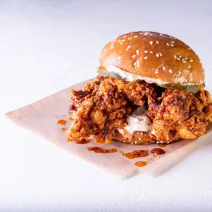 Nashville Hot Chicken - Habanero Aioli, Coleslaw, Dill Pickles, and Nashville Spices