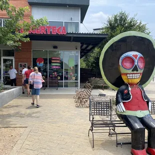 Heading to the entrance