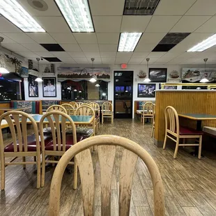 the inside of the restaurant