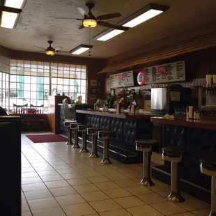 the interior of a restaurant