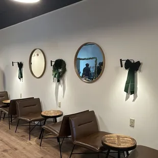 Wall with decorations