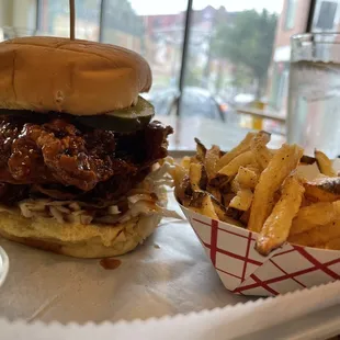Korean fried chicken sandwich